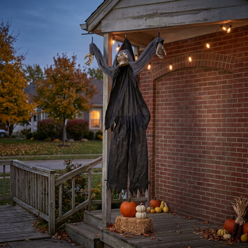 Squelette d'Halloween avec son et capteurs L 56 po
