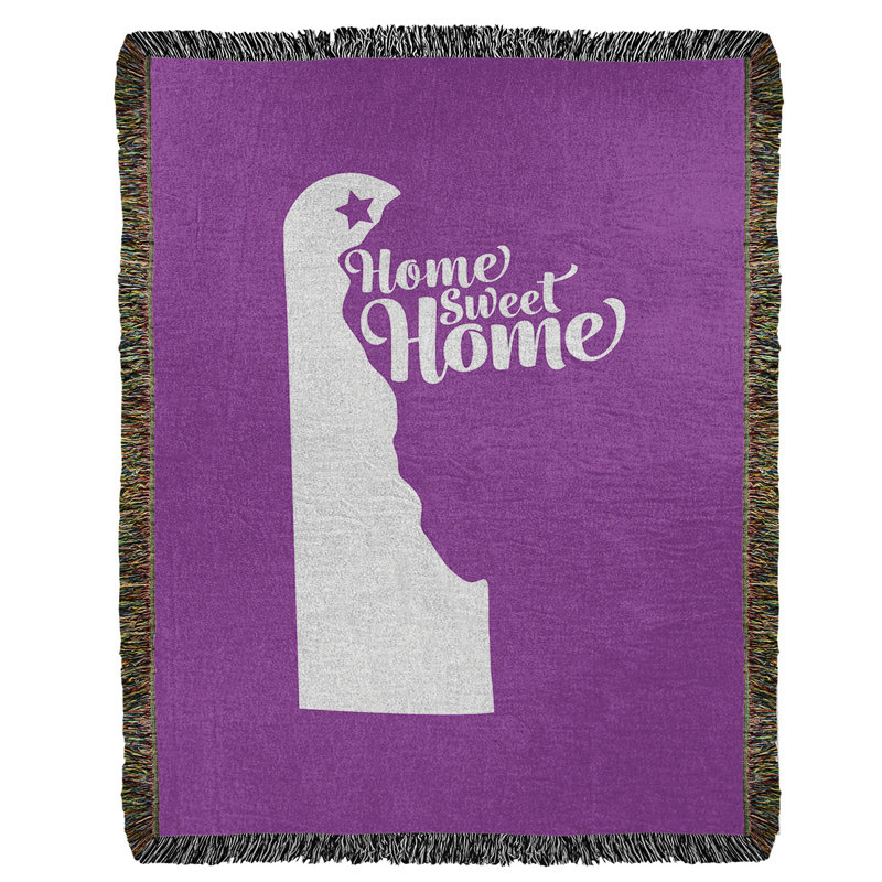 Jeté en coton tissé wilmington doux, l 37 po x L 52 po, Violet