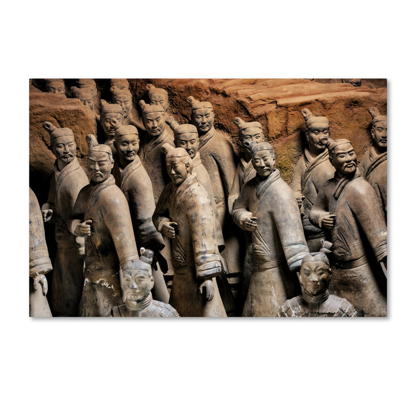 Cosey «Terracotta Army» par Philippe Hugonnard, reproduction de photo sur toile tendue, H 22 po x l 32 po x P 2 po