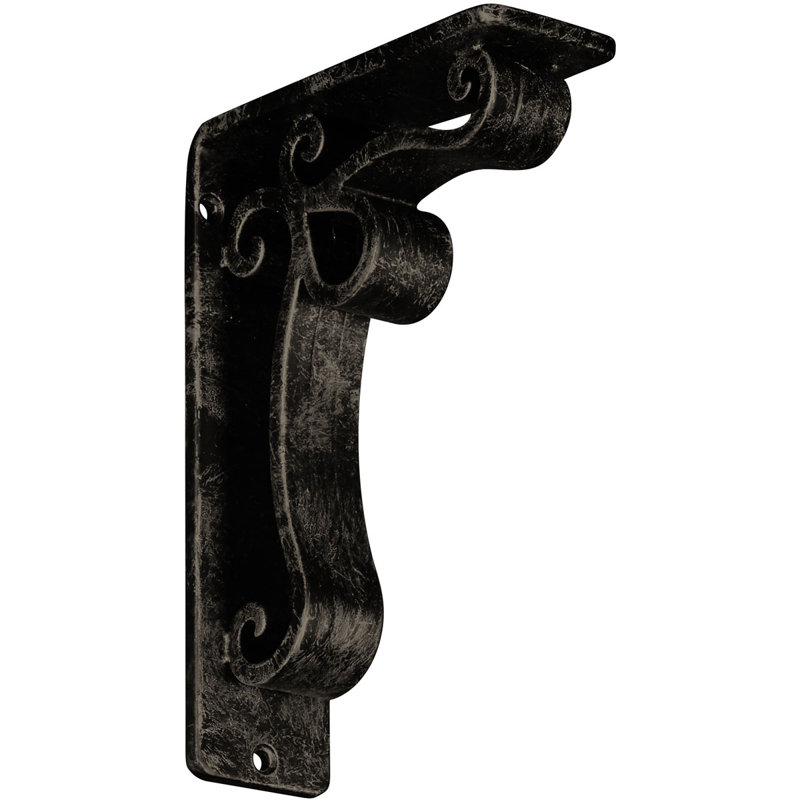 Support en fer forgé Orleans, Or pâle antique, H 8 po x l 2 po x P 5,5 po