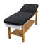 Table d’examen médical, lit d’examen médical avec cadre en bois, table d’examen de thérapie physique avec dossier réglable, tablette de rangement et distributeur de rouleau de papier pour les centres de réadaptation des hôpitaux, 500 lb