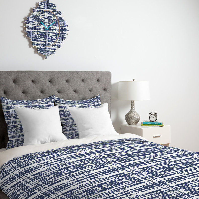 Ensemble de housse de couette tissé Holli Zollinger, Housse de couette pour grand lit et 2 taies décor