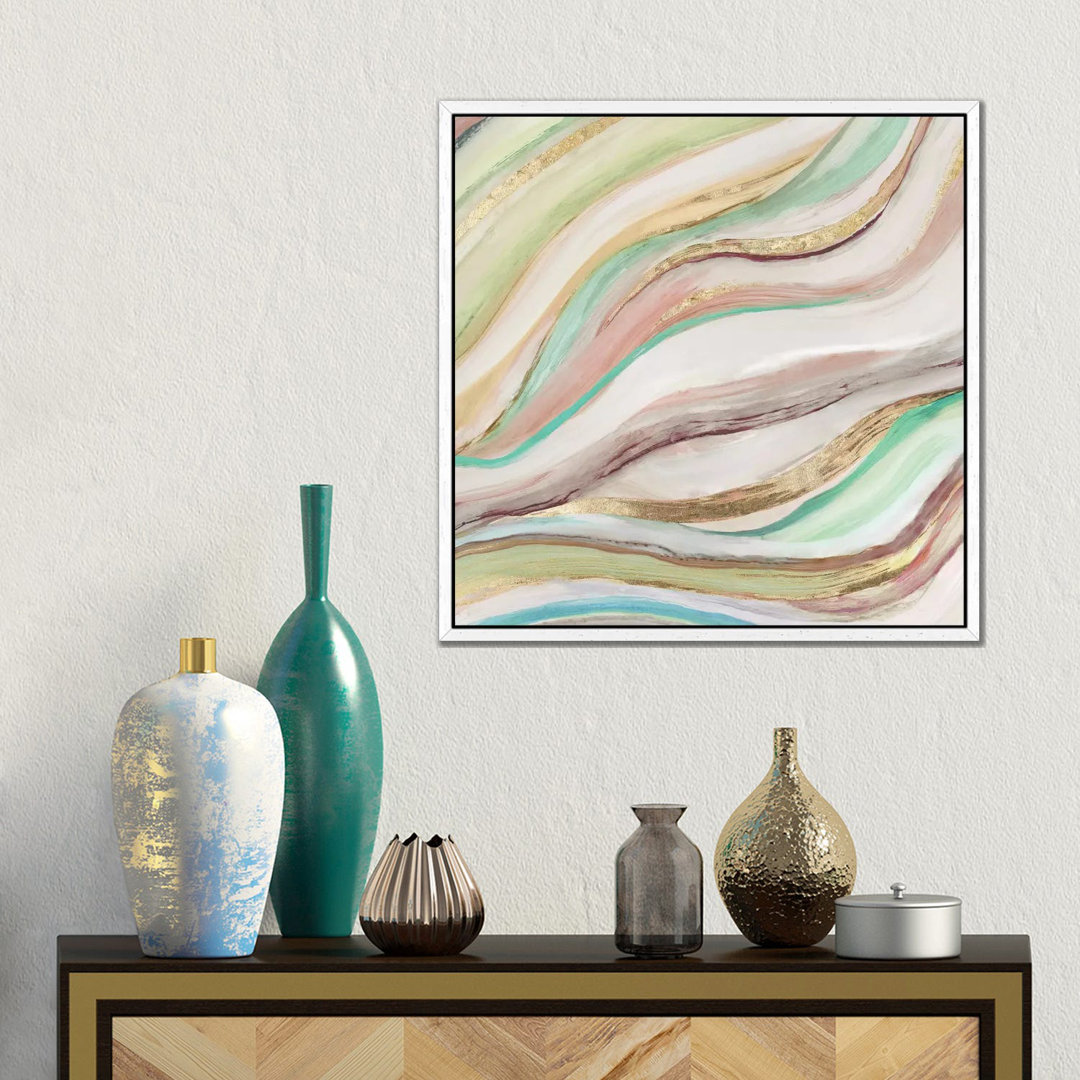 Pastellwellen II von Tom Reeves - Floater Frame Gallery-Wrapped Canvas Giclée on Canvas