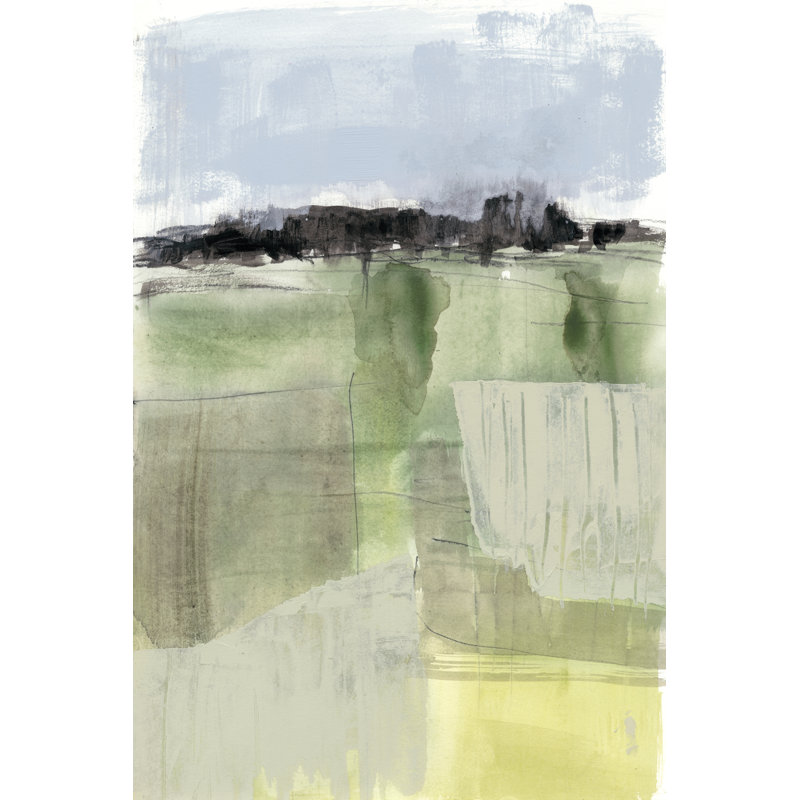 Sage Field II 1 Piece Wrapped Canvas Wall Art, 122cm H x 81cm W