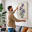 Violet Irises Botanical - Wrapped Canvas-1681034899-1681034889