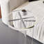 Table d'appoint ronde ronde en acrylique transparent