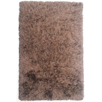 Tapis brun tissé à la main Spellman
