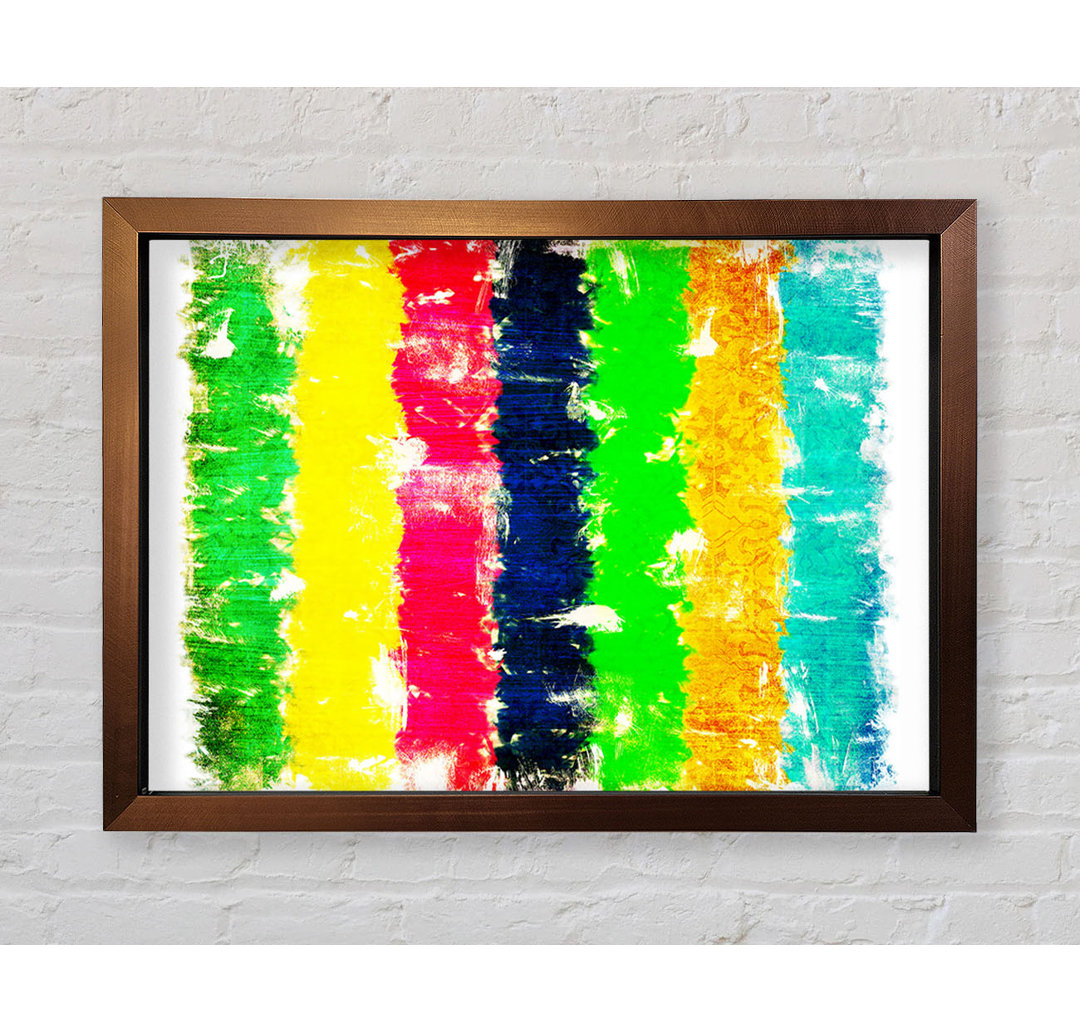 Gerahmtes Wandbild Crayon Delight