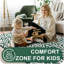 Ultra-Soft Plush Memory Foam Rug Luxury Geometric Textured Area Rug