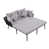 Coussin gris / cadre noir est en rupture de stock