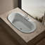 Underscore Oval 66" x 36" Heated Bubblemassage Air Bath with Center Drain-2076758294