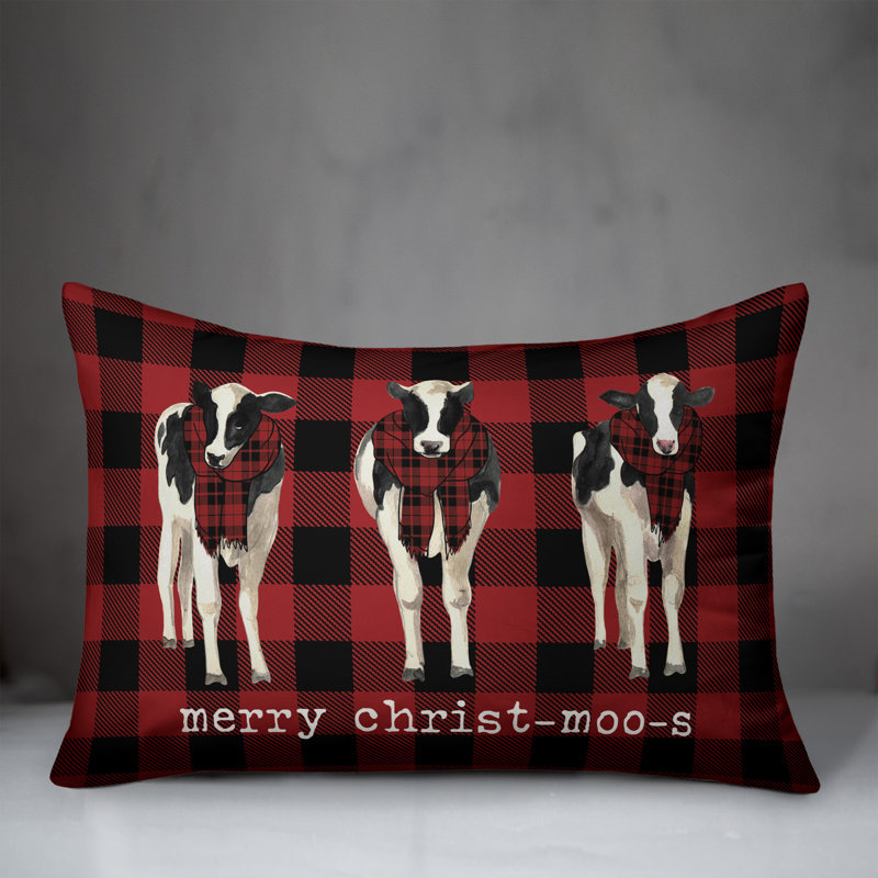 Plaid Throw Pillow, Polyester/Polyfill