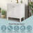 30" Bathroom Vanity With Ceramic Sink,vintage Style-1094323972