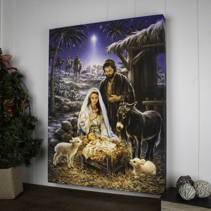 «A Savior Is Born» 18 x 24, impression DEL entièrement colorColor