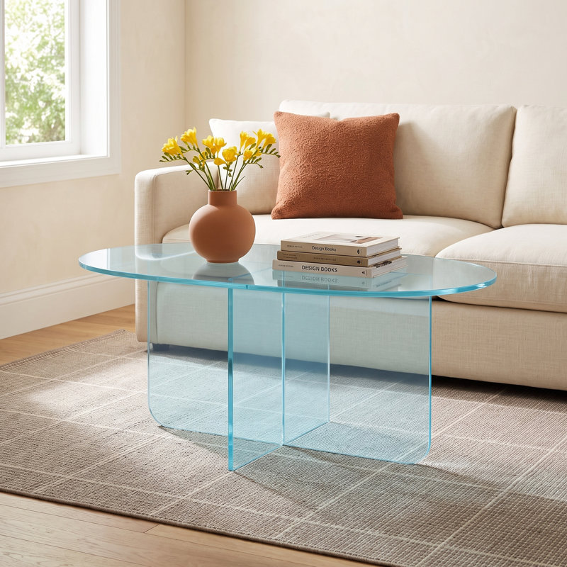 Vinci Coffee Table In Iridescent Glass