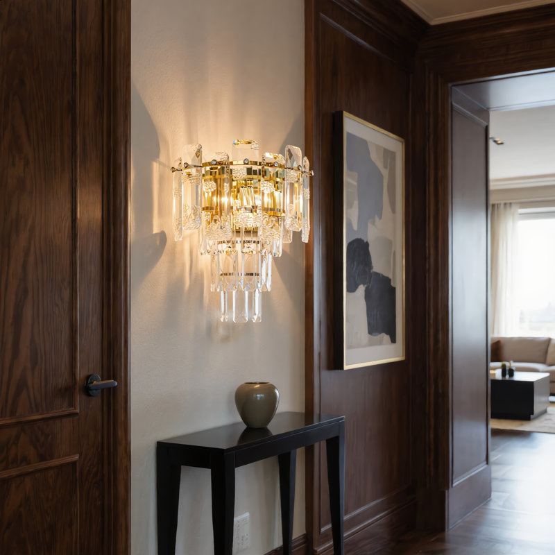 Empire Tier Crystal Wall Sconce