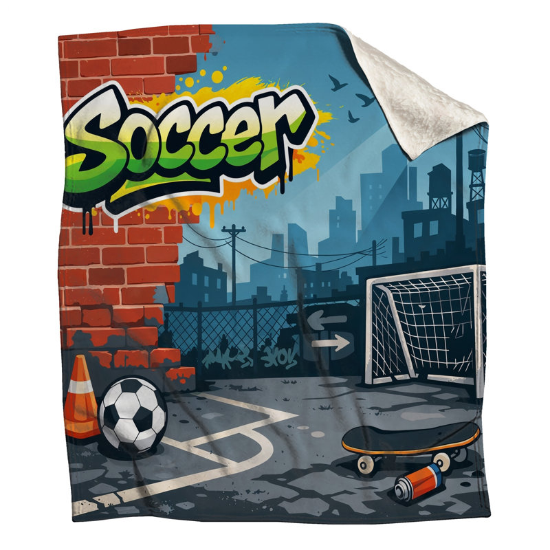 Couvertures Urban Soccer, L 50 po x H 60 po