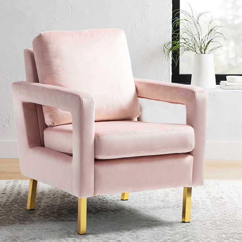 Fauteuil Clayne, Rosé