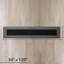 Tapis de couloir gris clair / blanc Trellis-851438799