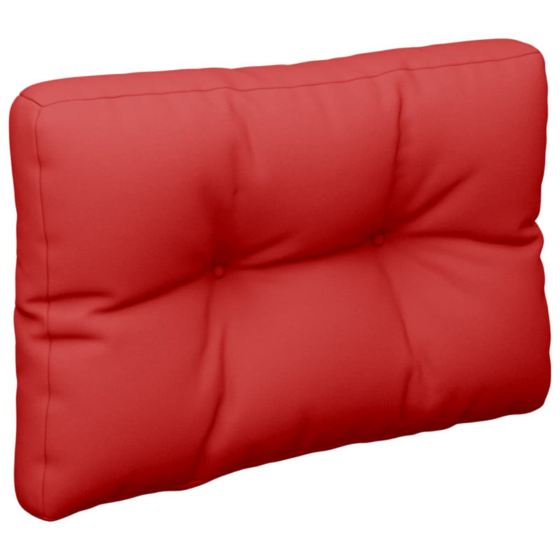  Pallet Cushion Red 100% Polyester Water-Resistant Materials, 19.7" W x 19.7" D, Red