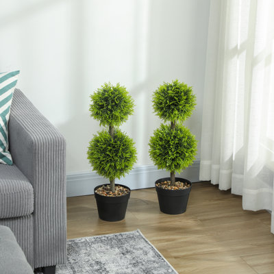 60cm Faux Cypress Topiary in Pot