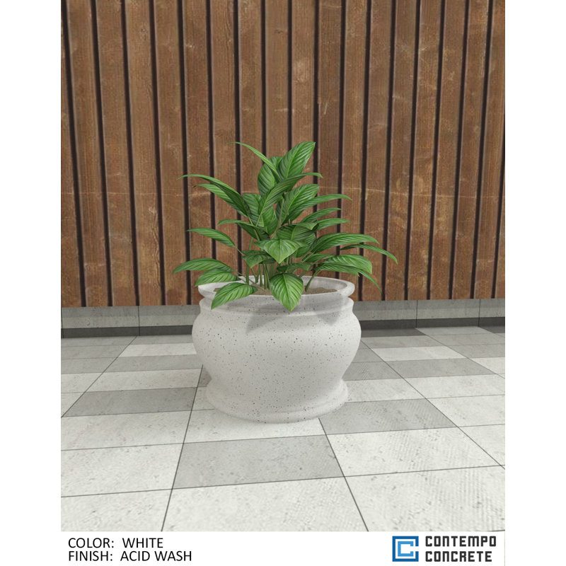 Hazel Planter, Acid Wash White