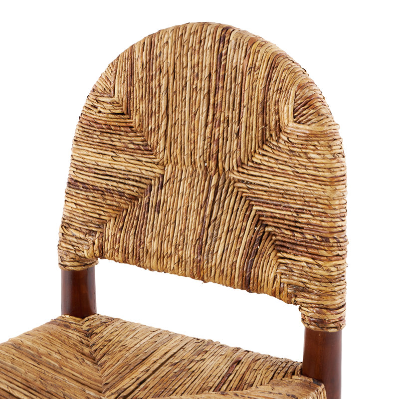 Chaise d'appoint Jeane, Bois massif brun