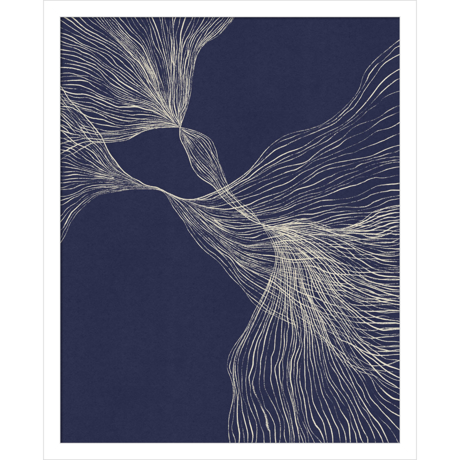 Interaction 1 by Alisa Galitsyna, 21" H x 17" W x 1" D, White