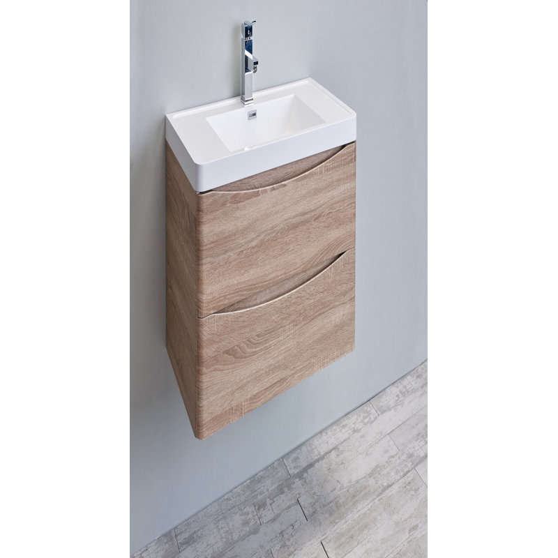 Firkins 24" Wall-Mounted Single Bathroom Vanity Set