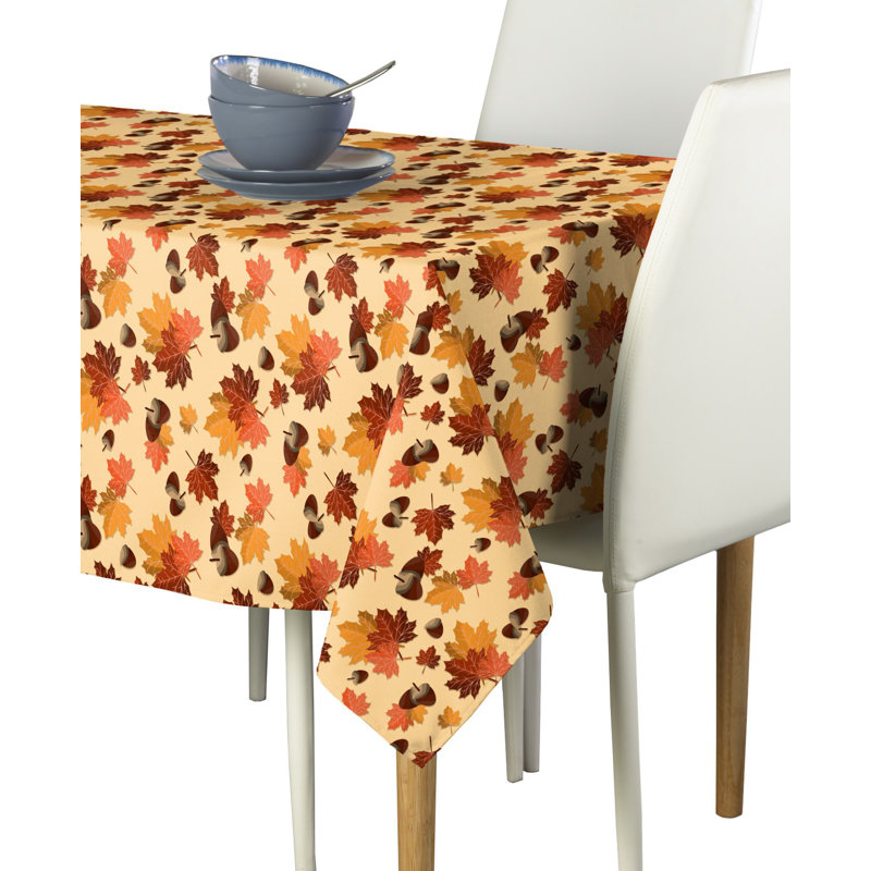 Huber Fall Maple Leaves Tablecloth, 60" W x 84" L