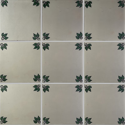 Carreau mexicain 4,2 po x 4,2 po 9 pièces TalaMex Vine Talavera
