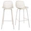 Table de bar 24 pouces en blanc brillant et 2 tabourets Adairsville-1965411786