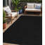Tapis intérieur noir 5 pi x 7 pi résistant aux taches