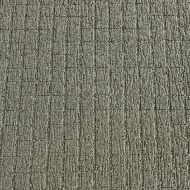 Taie décorative de couleur unie 100% coton, Très grand, Vert foncé
