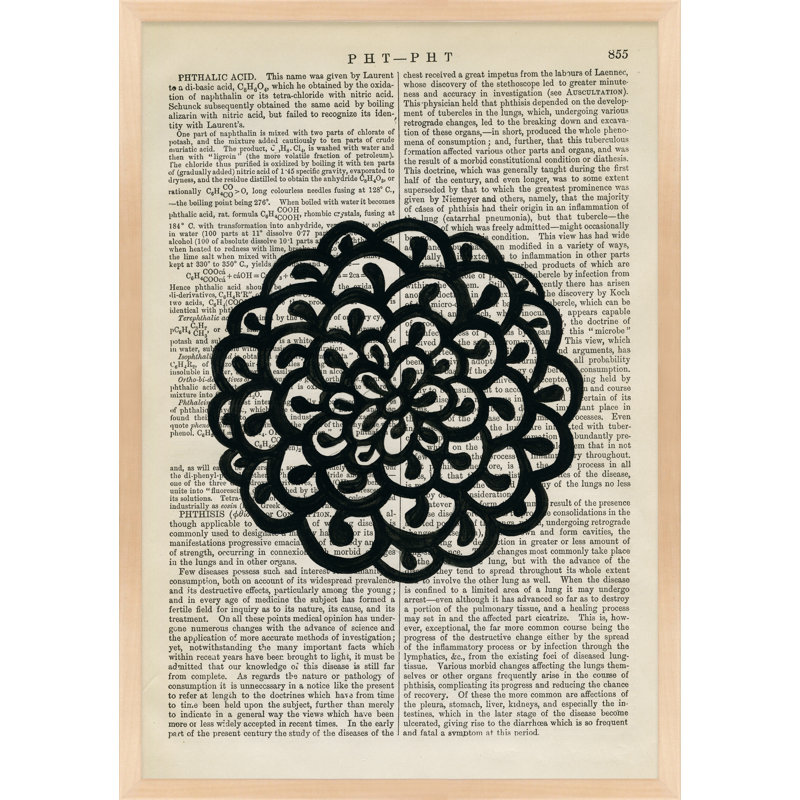 PHT-PHT Print by Michela Sorrentino, 30" H x 21" W x 1.25" D, Maple Wood