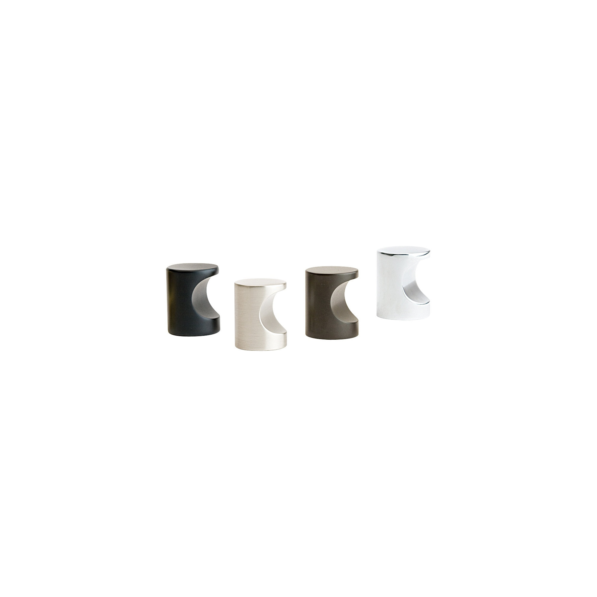 Cylindrical Knob Knob, 0.88", Polished Nickel