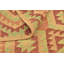 Tapis en laine rouge/beige 2 pi 7 po x 4 po one-of-kind main-noué la new age Elland
