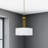3 - Light Dimmable Lantern Drum Chandelier