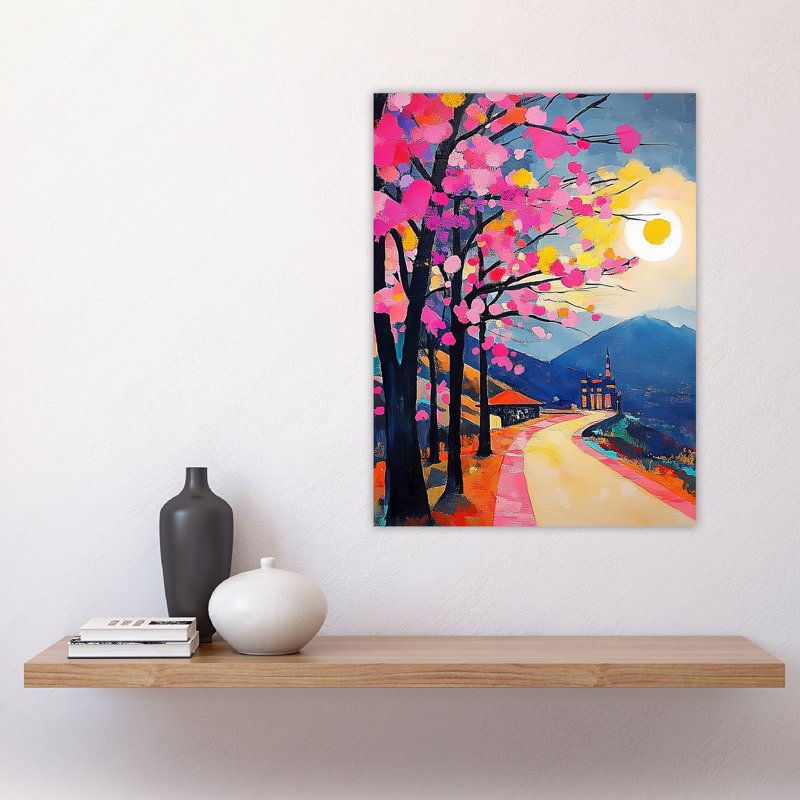 Hallstatt Austria Abstract Painting Wall Art Print