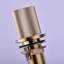 Metro Knurled Bathroom Faucet - Widespread - 8" Brass-1524295928