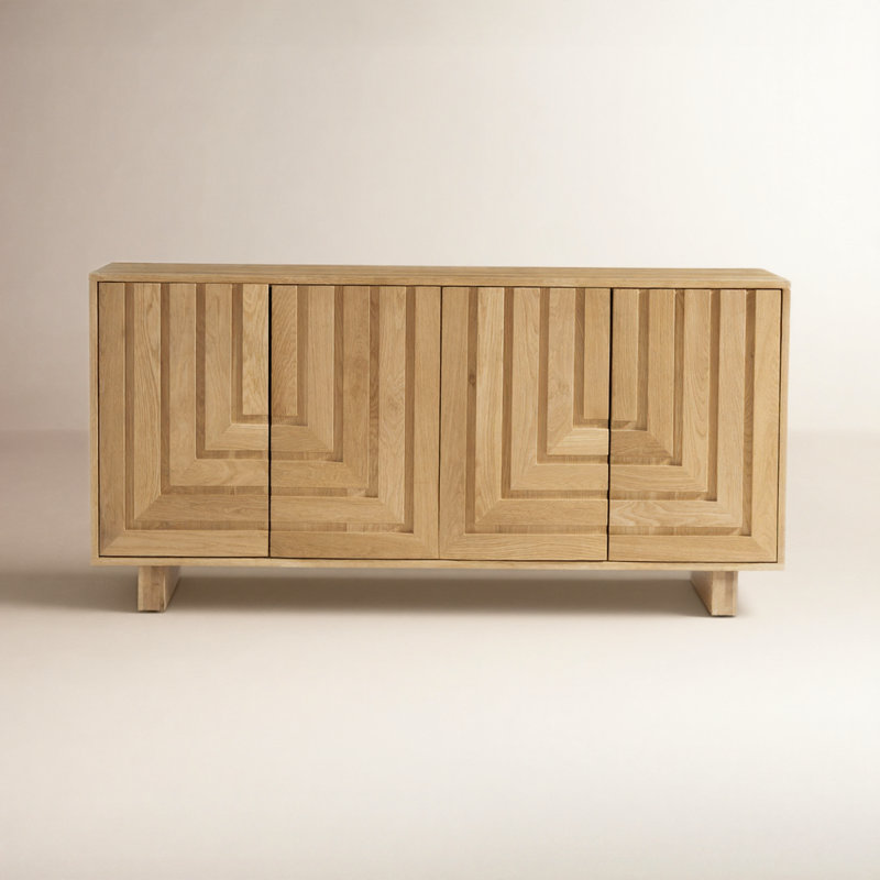 Sumi 68'' Solid Wood Sideboard, Natural