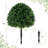 2PCS 28'' Artificial Boxwood Topiary Ball Tree Set w/Ground Spike Sun-Protective
