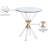 Jonah Glass Top End Table