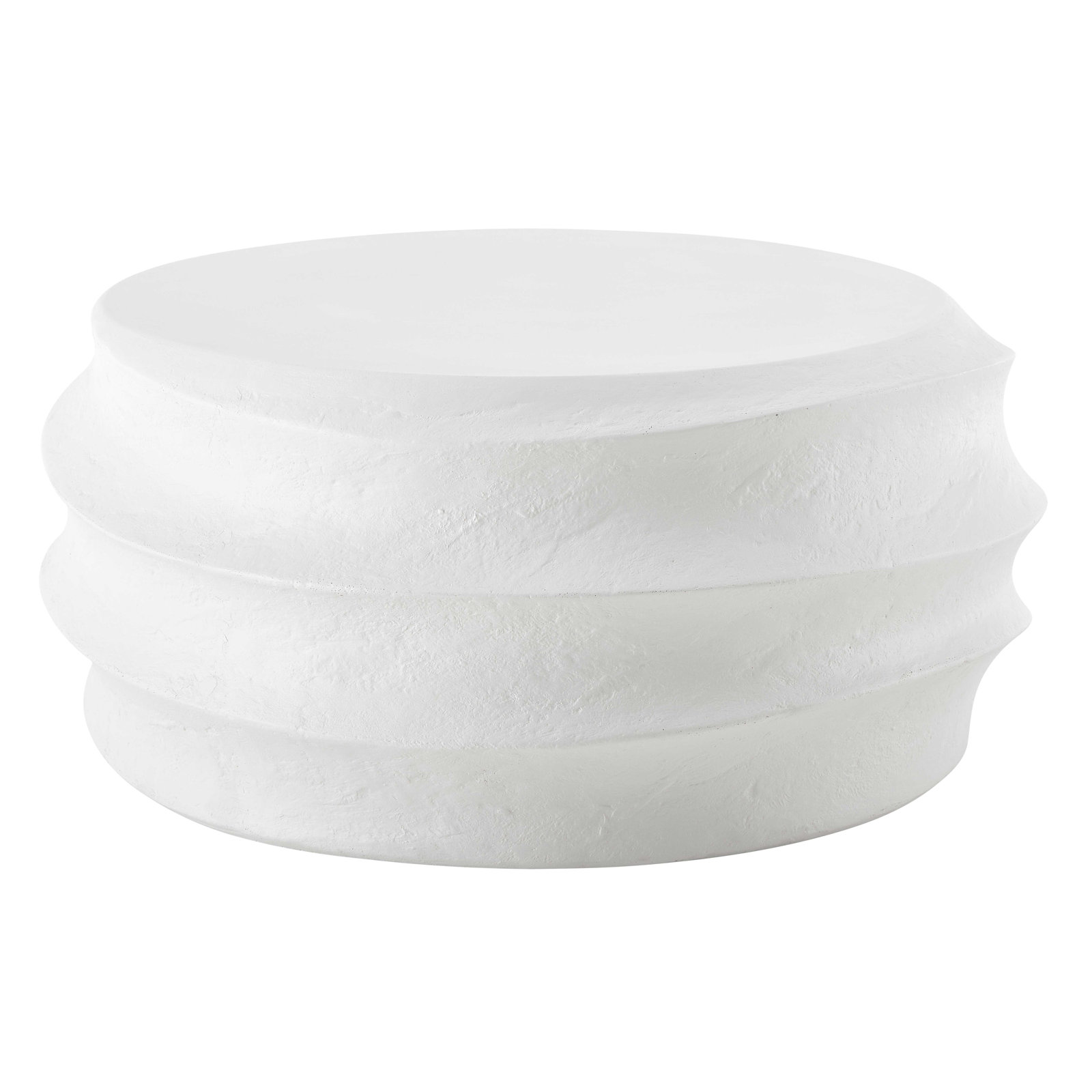  Winded Outdoor White Coffee Table
