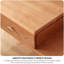 Bureau moderne en bois de cerisier Burlywood-755129504