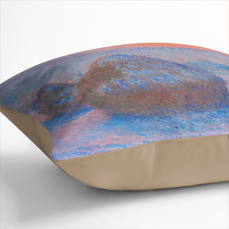 Square Cushion, Stone, 55cm H x 55cm W x 20cm D