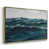 Toile avec cadre flottant or