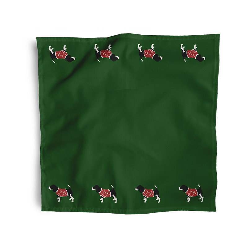 Chalonda Polyester Square Napkin, Light Green