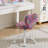 Upholstered Swivel Kids Desk Chair Adjustable Height Teen Task Chair, Faux Fur Kids Computer Chair, Students Study Chair Leopard-967981714-967981713
