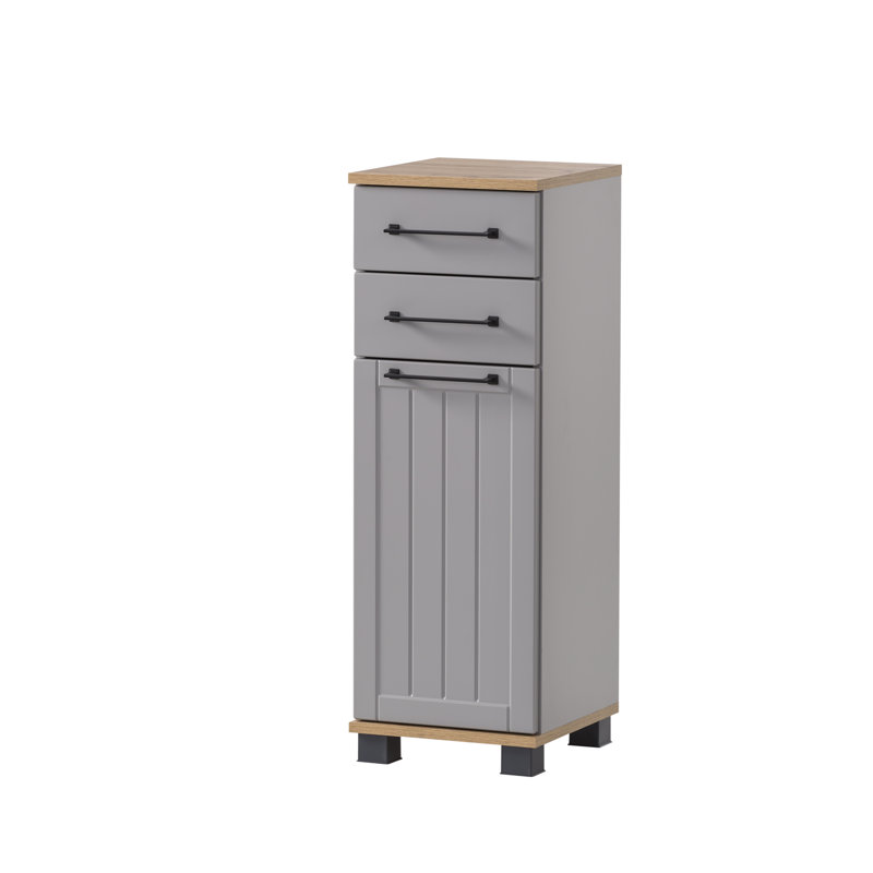Alapaha Base Cabinet in Country House, Platinum gray/oak